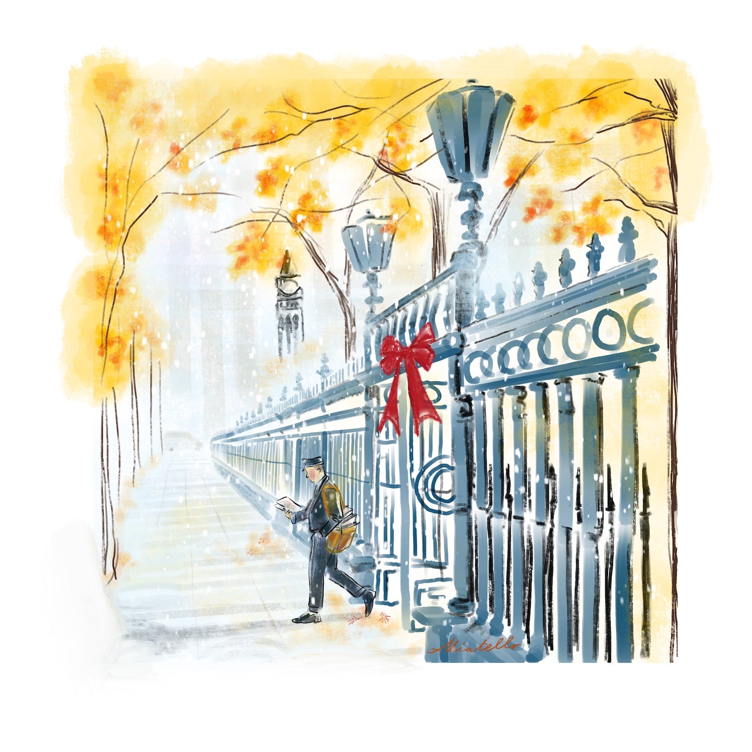 Collezione "Natale a New York City" - Set di 8 cartoline